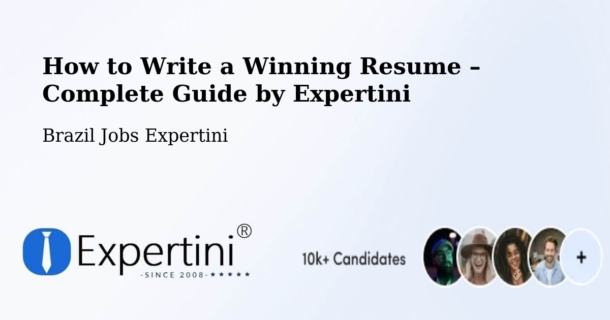 Resume Writing Guide for Job Seekers – Ipatinga - Ipatinga, Brazil Jobs Expertini